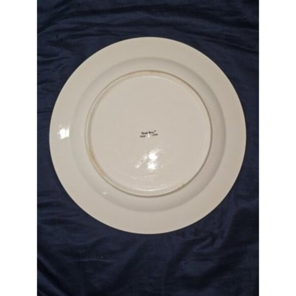 Totally Today Dinner Plate All White Gold Trim & Inner Band - Picture 5 of 12